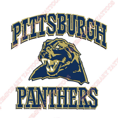 Pittsburgh Panthers Customize Temporary Tattoos Stickers NO.5900